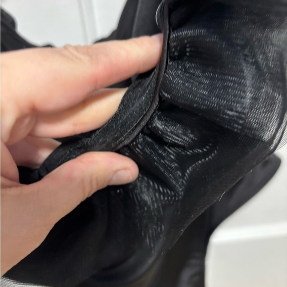 SHEIN Bae- black ruffle off the shoulder bodysuit - Picture 8 of 12